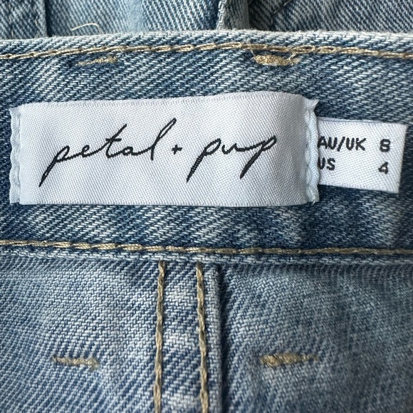 Petal & Pup Asymmetrical Blue Pencil Skirt - Picture 5 of 5